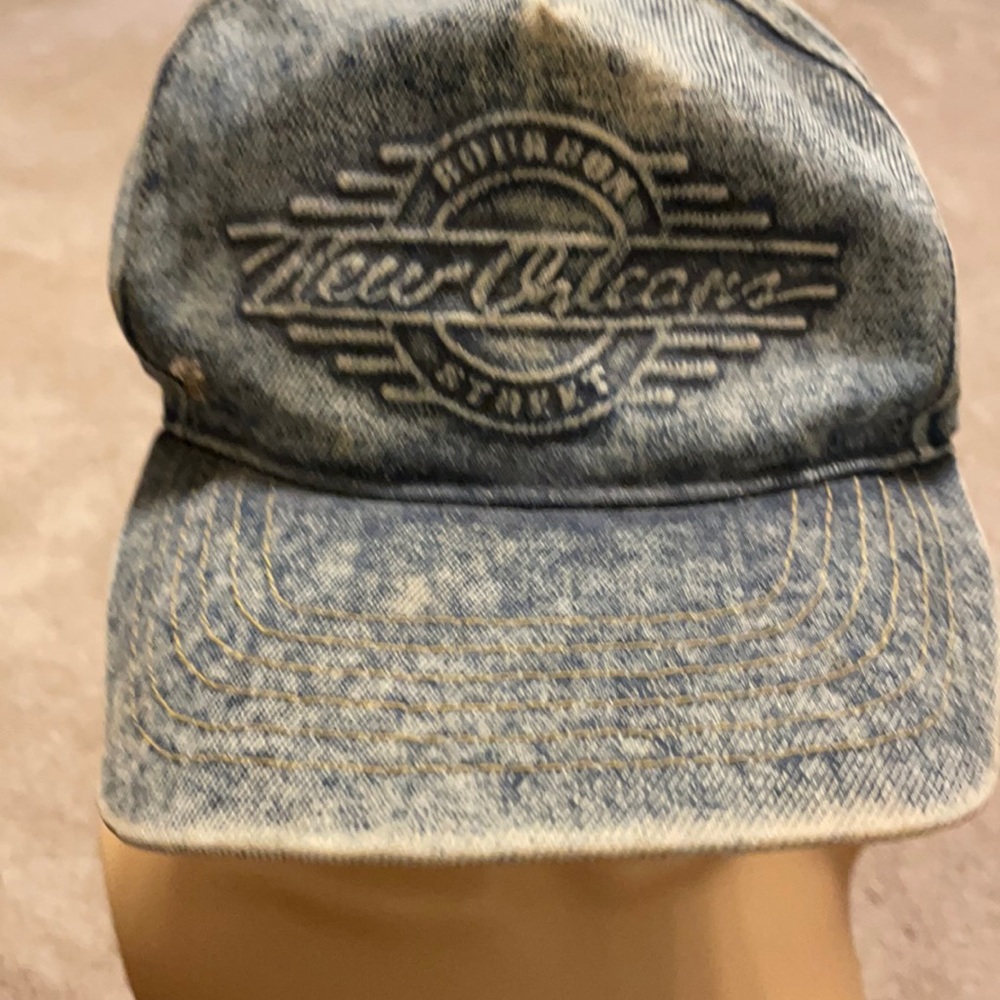 Bourbon Street New Orleans blue denim hat 🧢